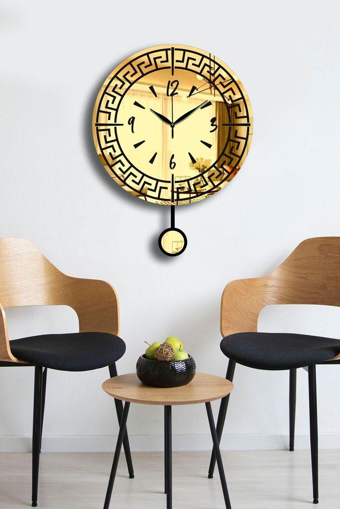 Zidni sat Wallity Vlnt113Al, 39x50 cm, zlatna boja