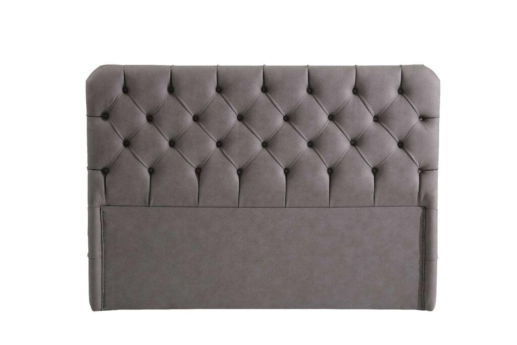 Hanah Home Uzglavlje kreveta Samira, 130x130x12 cm, Siva
