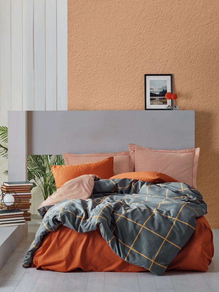 L'essentiel Maison set posteljine Stark, 160x220cm, siva