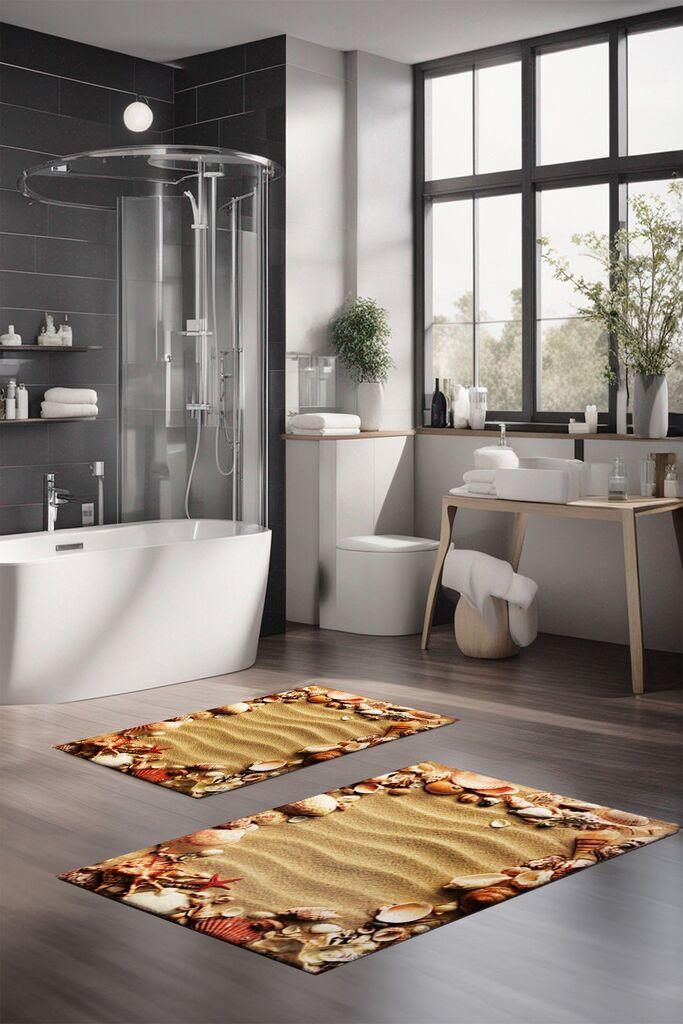 L'essentiel Maison Set tepiha za kupatilo CT-5241, 2 komada, bež