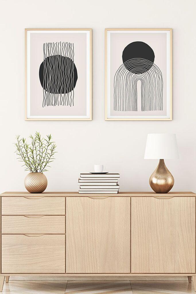 Uramljena slika Wallity Huhu137, 30x40 cm, 2 dijela