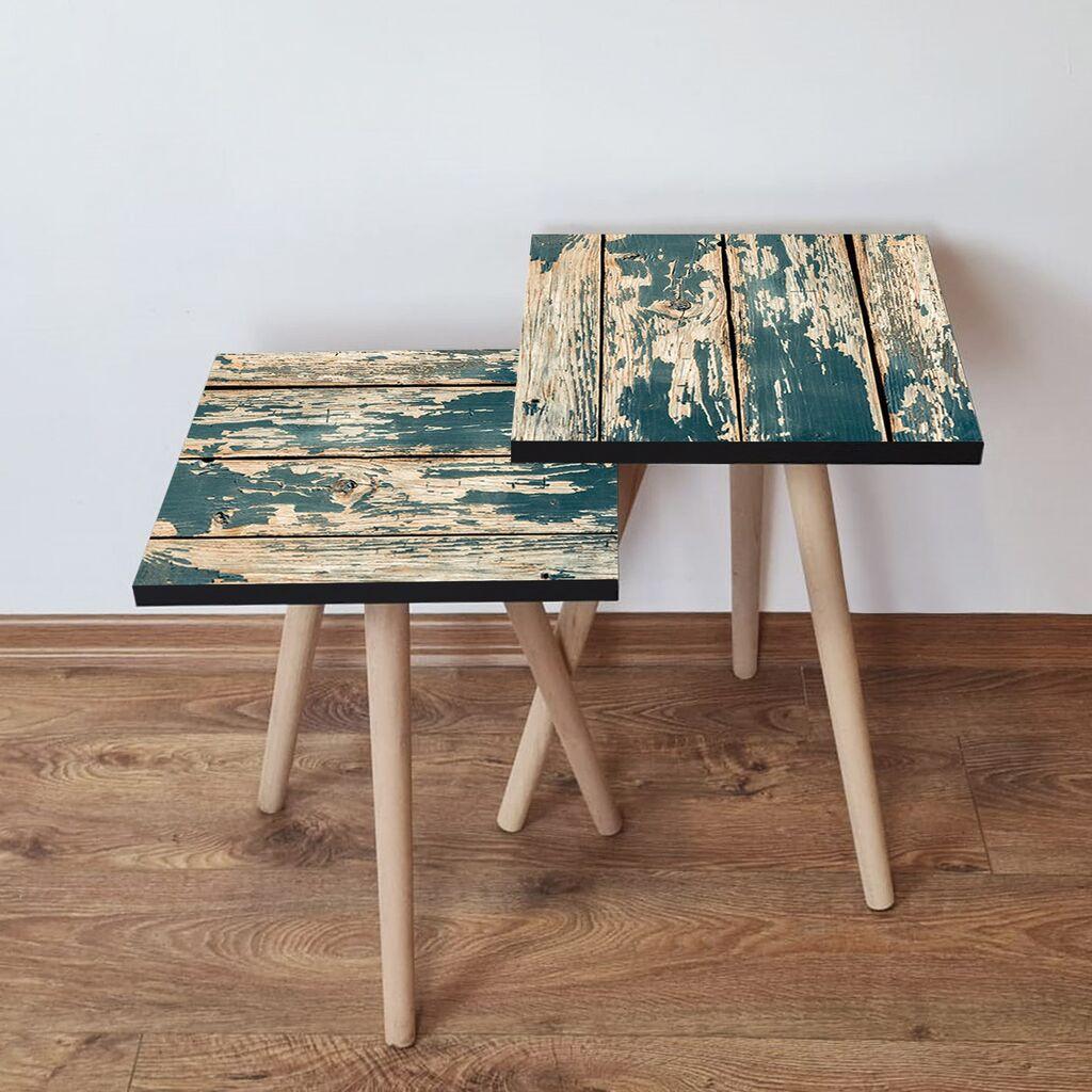 Hanah Home set stolića za kafu 2Shp261, 2 dijela, šareni