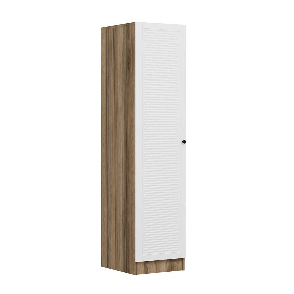 Hanah Home Ormar Minar Kale-8761, 45x210x52 cm, Bijelo-smeđa