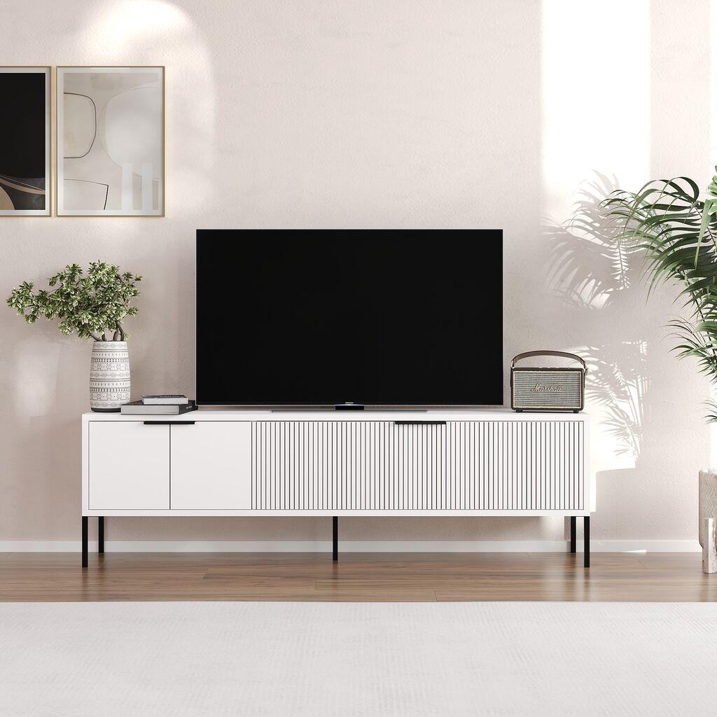 Hanah Kućni TV komoda Noah, 150x45x30 cm, Bijela