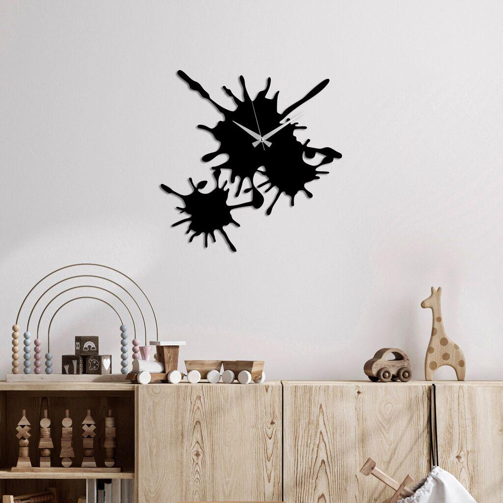 Zidni sat Wallity 49x49cm Crni