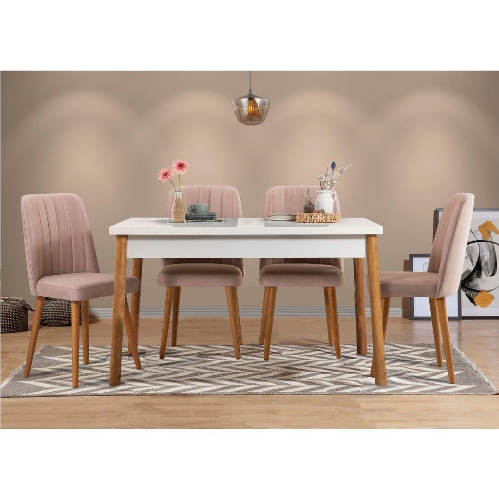 Hanah Home Trpezarijski set Costa, 5 delova, Krem
