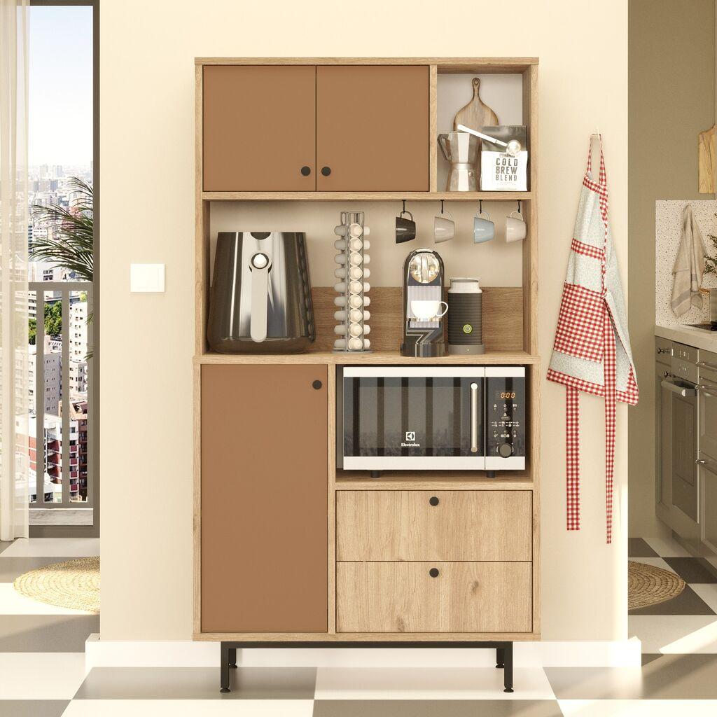 Hanah Home Komoda RE3-SK, 88x161,2x35,5 cm, Smeđa