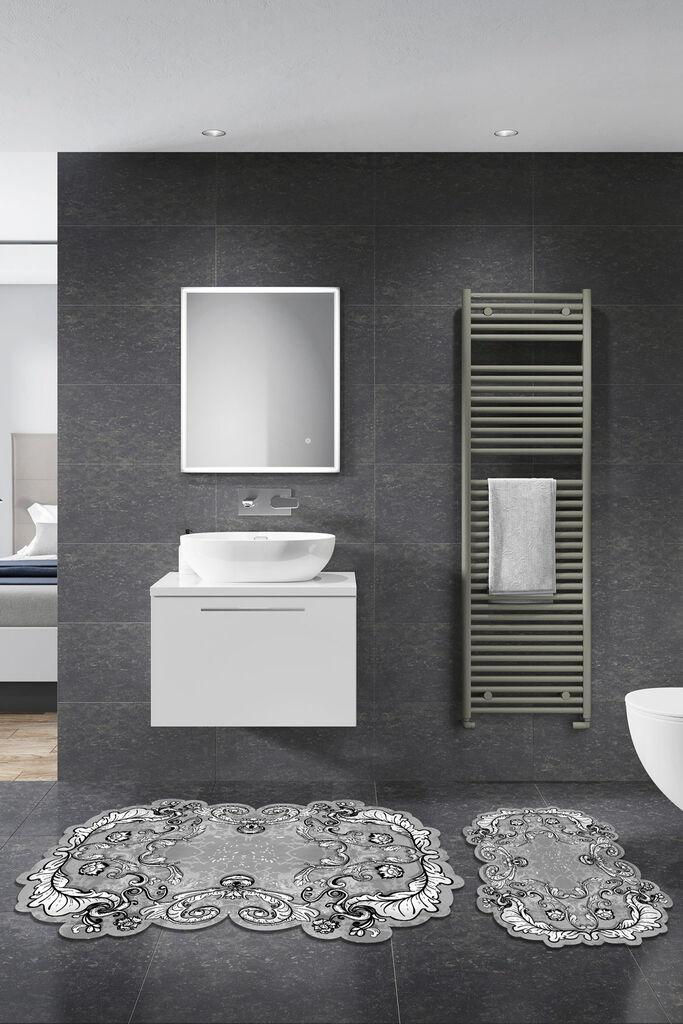 L'essentiel Maison Set od 2 kupaonska tepiha siva