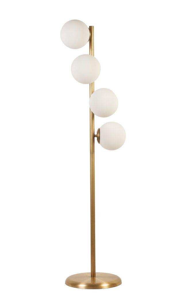 Opviq Podna lampa Simay, 137 cm, E27, Zlatna boja