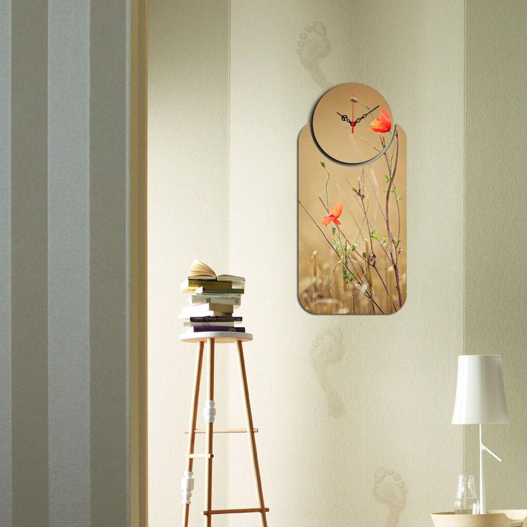 Zidni sat Wallity YMS-65, 68x32 cm, 2 dijela