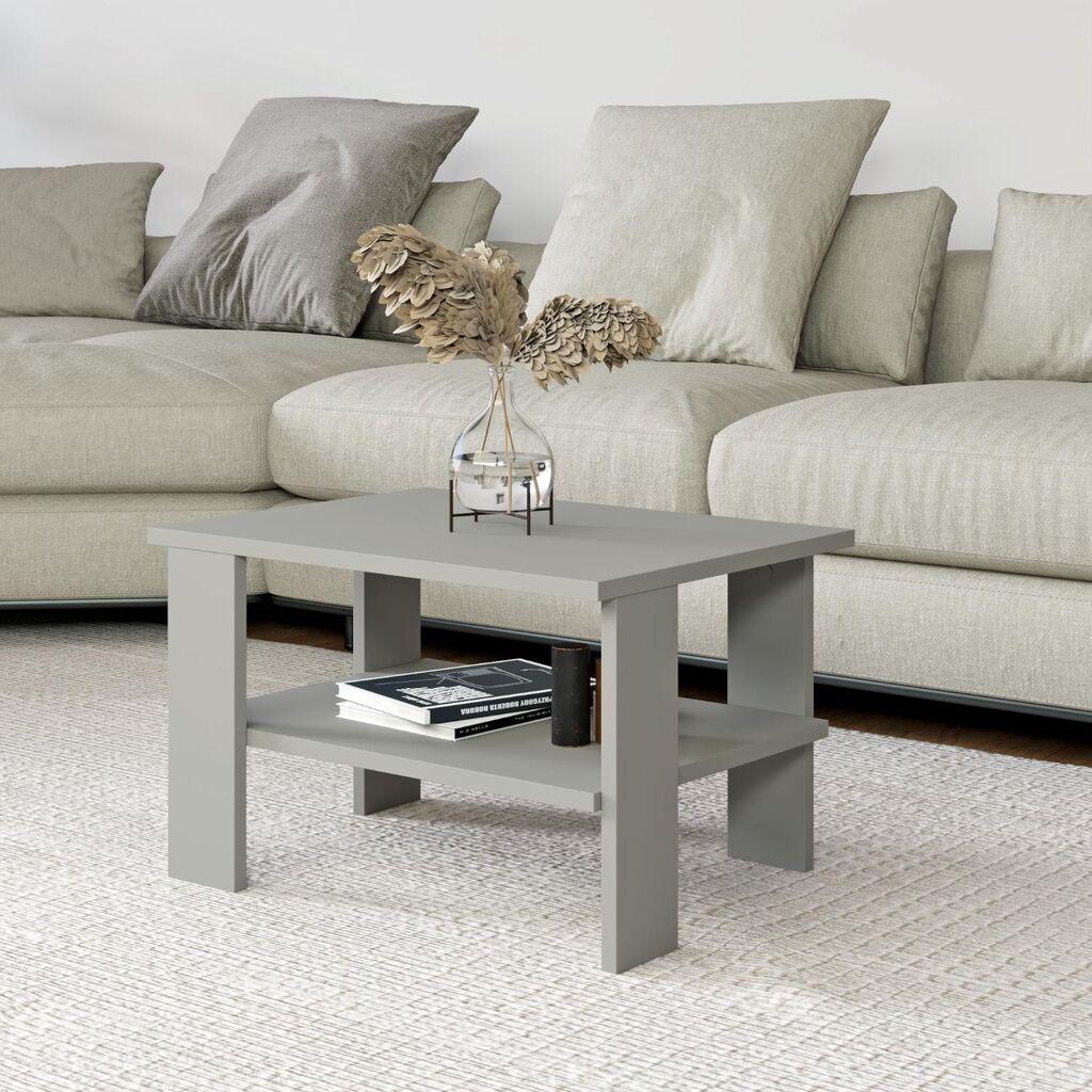 Hanah Home Club sto Duama, 60x37x45 cm, siva
