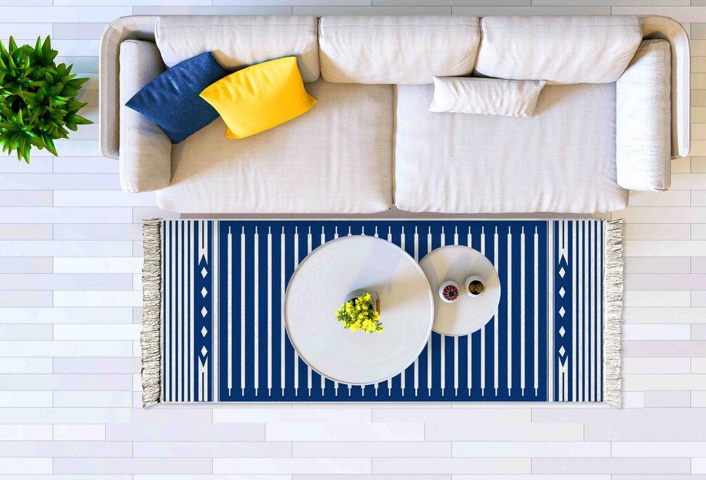 Conceptum Hypnose tepih Klm0135, 200x80 cm, Crno-bijeli