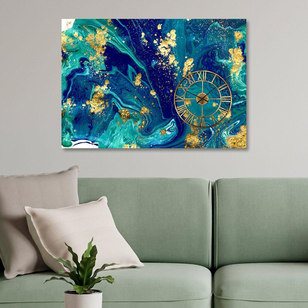 Zidni sat Wallity ST468034400, 50x70 cm, Šareni