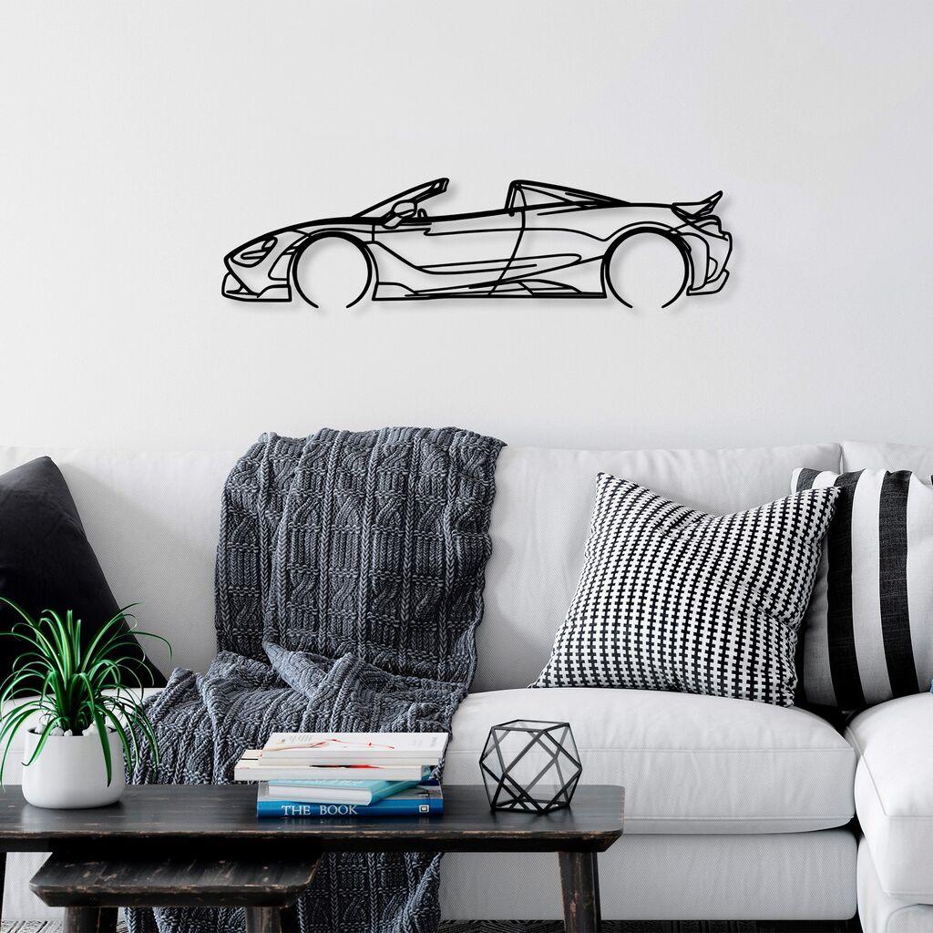 Wallity Zidna dekoracija McLaren 720S Silueta, 70x17cm, Crna