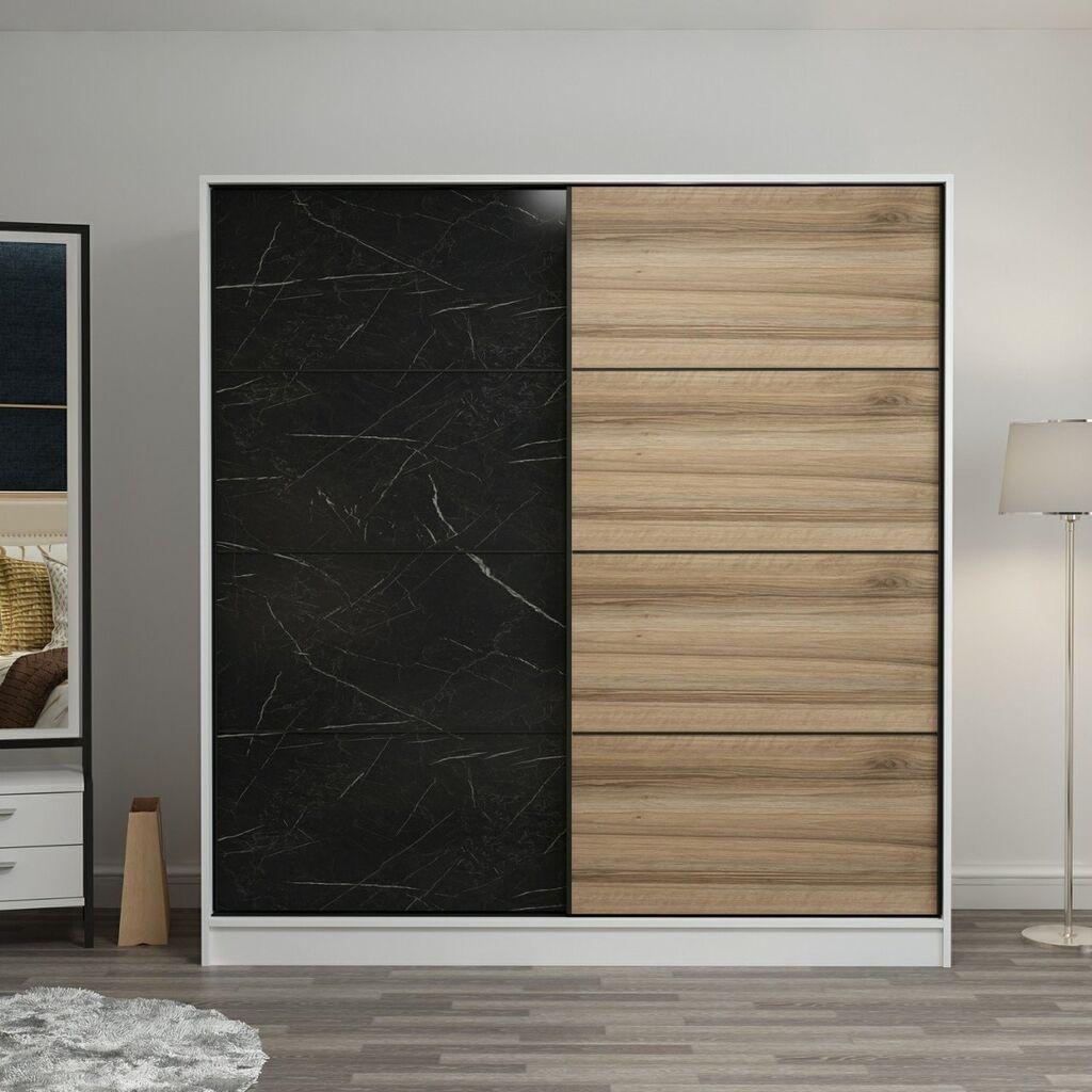Hanah Home Ormar Kale-3969, 180x210x52 cm, Smeđe-crni