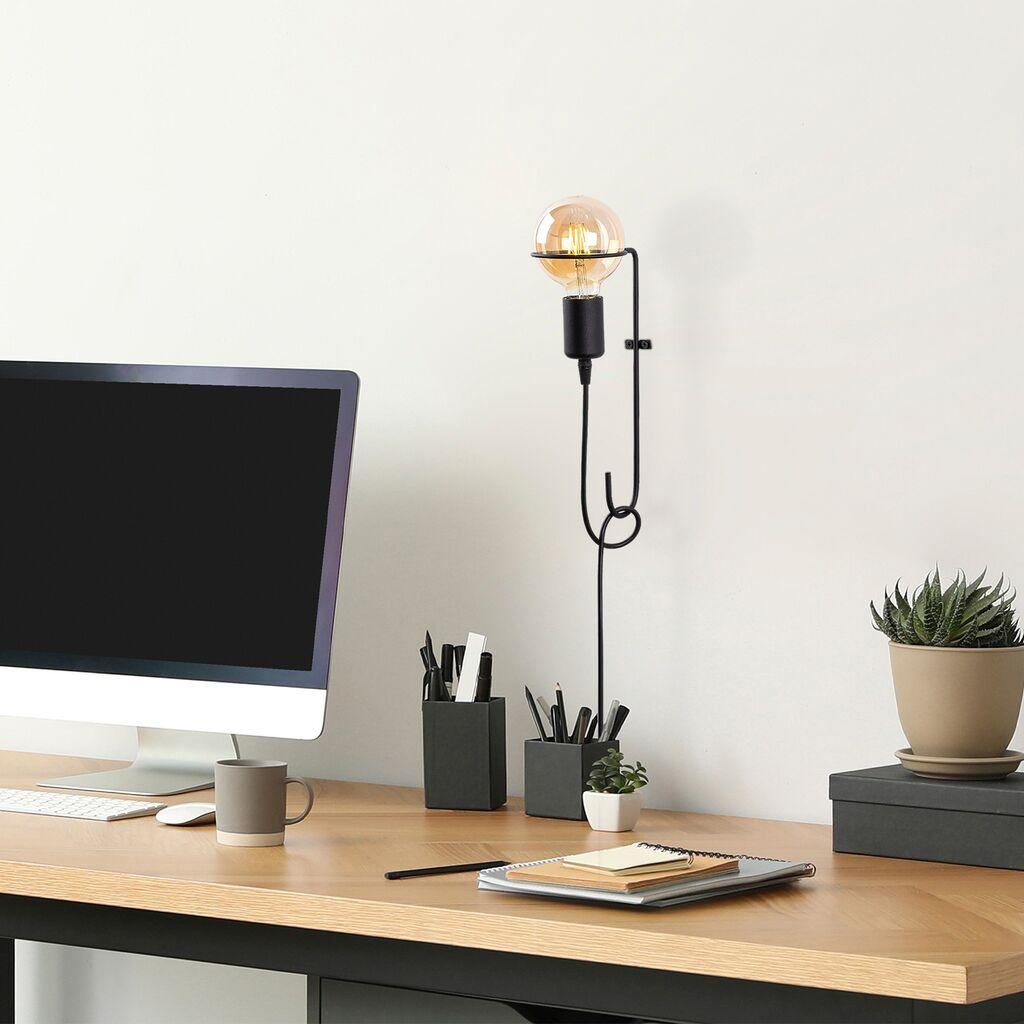 Opviq Zidna lampa E27 Grlo, Crna