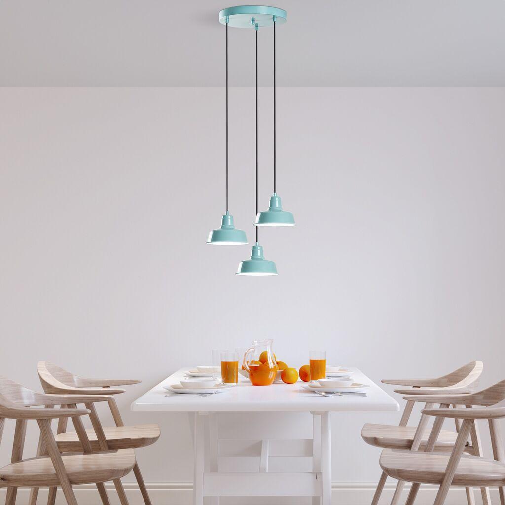 Opviq Luster Memati-181, 75-108cm, O45 cm, 3xE27, tirkizna
