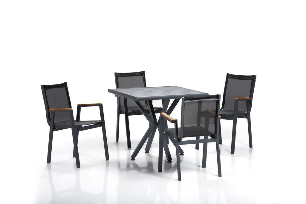 Hanah Home Set vrtnog nameštaja Samara 1, Crni