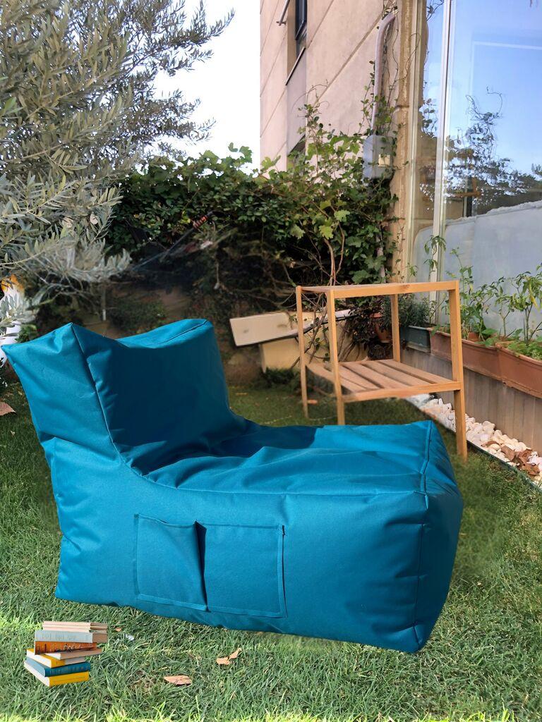 Atelier del Sofa Lazy bag Sedir, 75x70x95 cm, TIrkizni