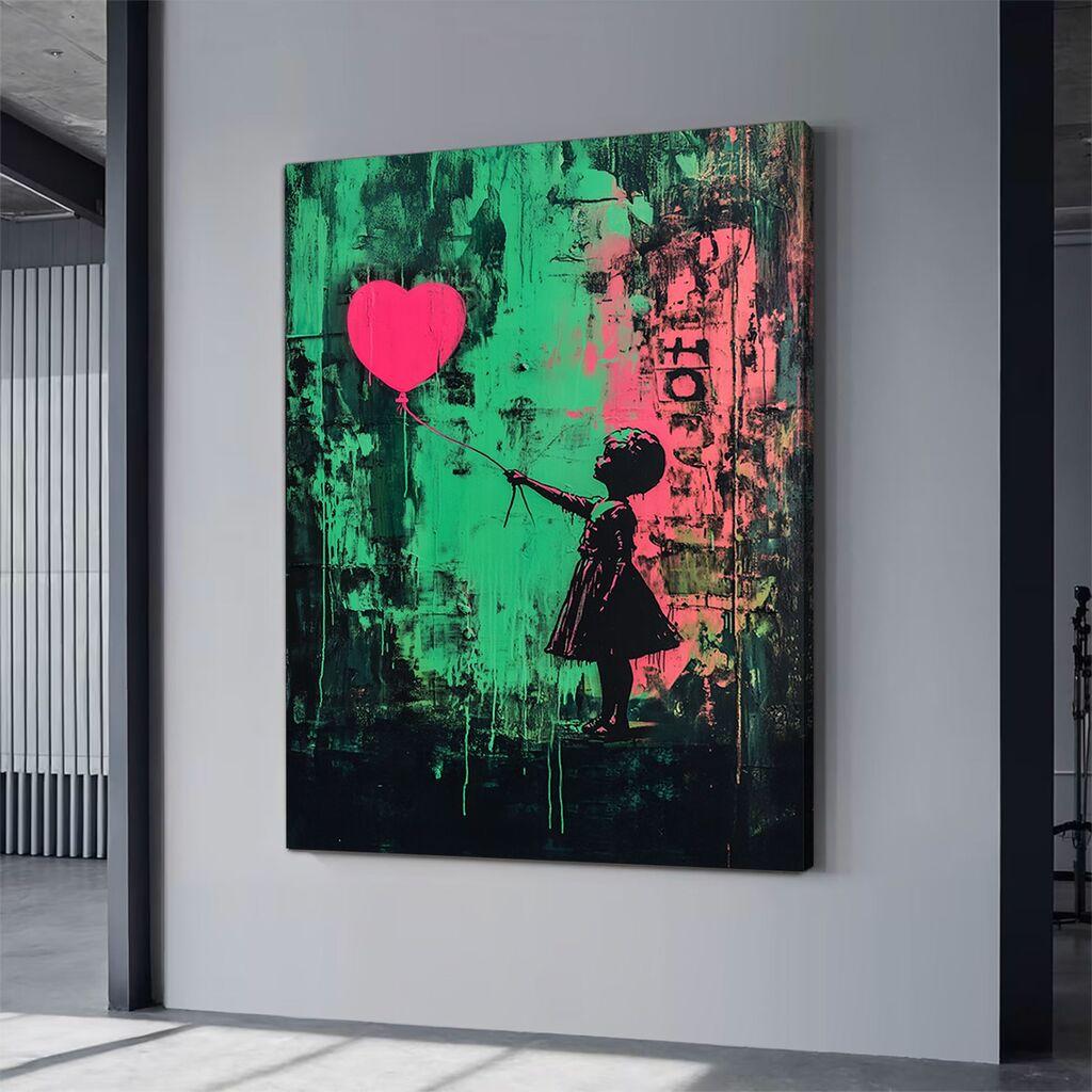 Wallity platno za sliku neon 9, 70x100 cm