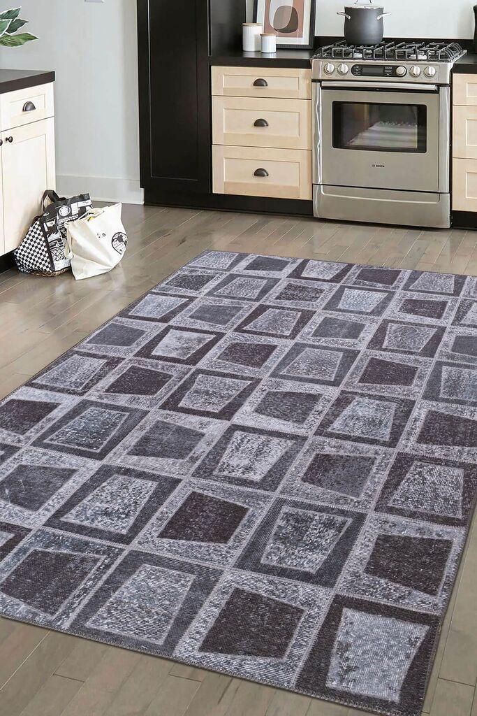Conceptum Hypnose tepih Folk Chenille 17, 75x230cm, crni