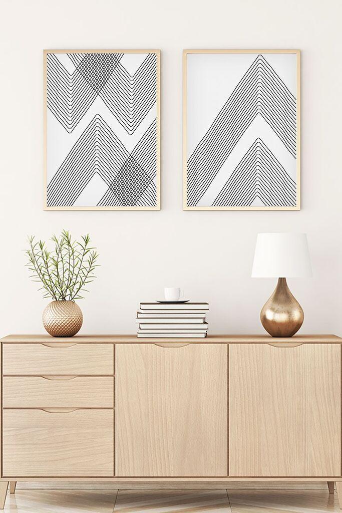 Wallity Uramljena slika Huhu73, 50x70 cm , 2 dijela