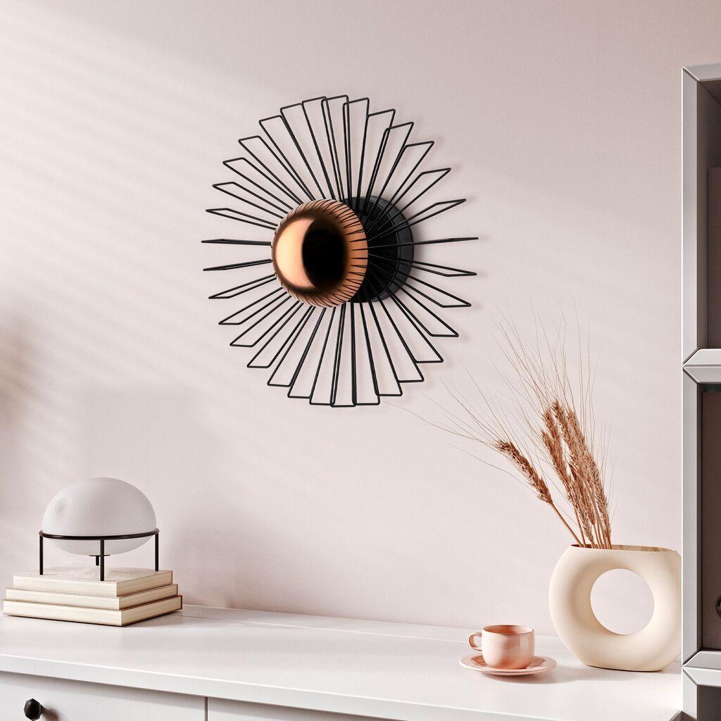 Opviq Zidna lampa Kaya-15230, 45x45x18cm, IP20, Zlatno-crna boja