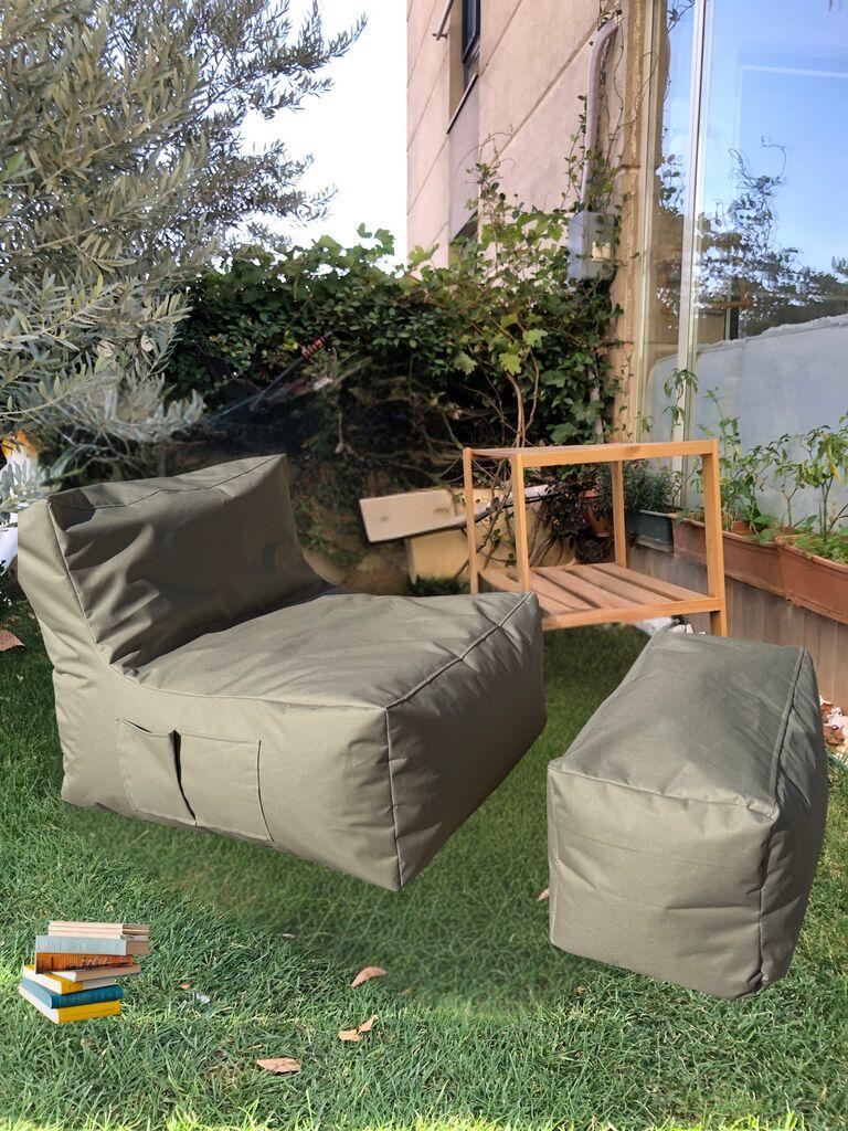 Atelier del Sofa set ležernih vreća Sedir, 75x70x95 cm, bež