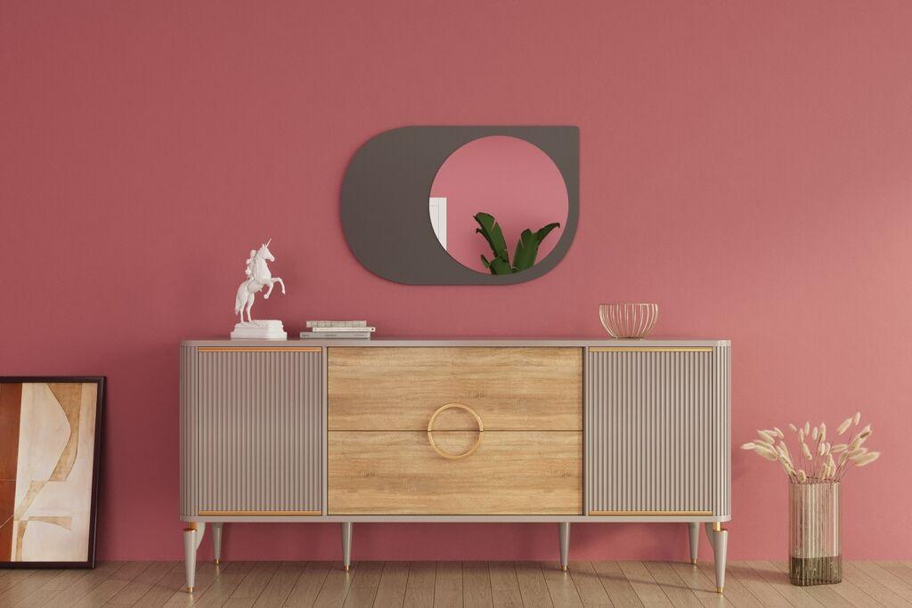 Hanah Home Mirror Pubble, antracit