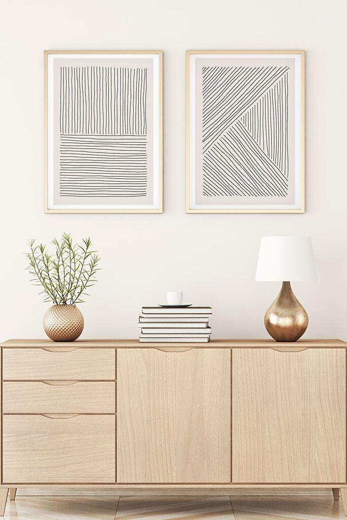 Wallity Uramljena slika Huhu2, 35x50 cm , 2 dijela