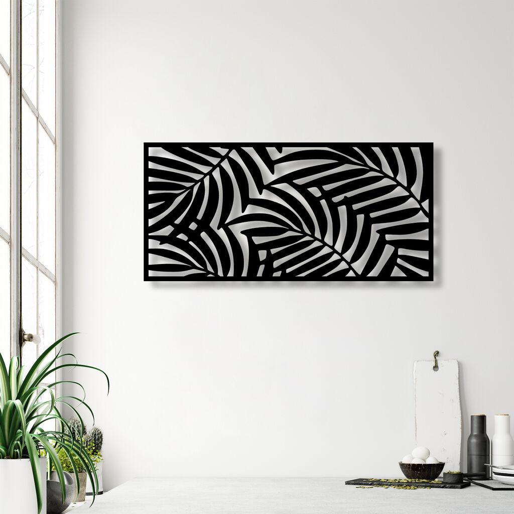 Wallity Zidna dekoracija ativni panel 4, 100x48 cm, 1,5 mm, crna