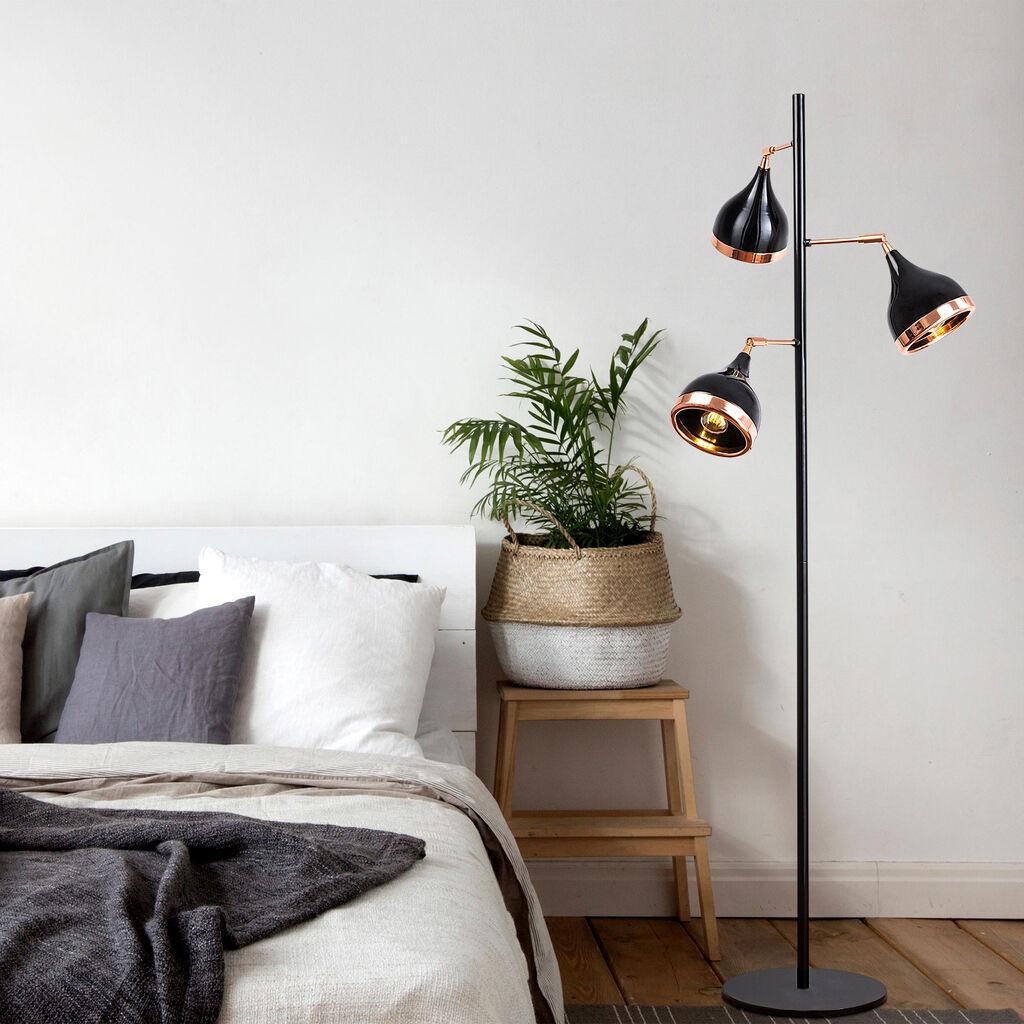 Opviq Yildo 7021 podna lampa, crna