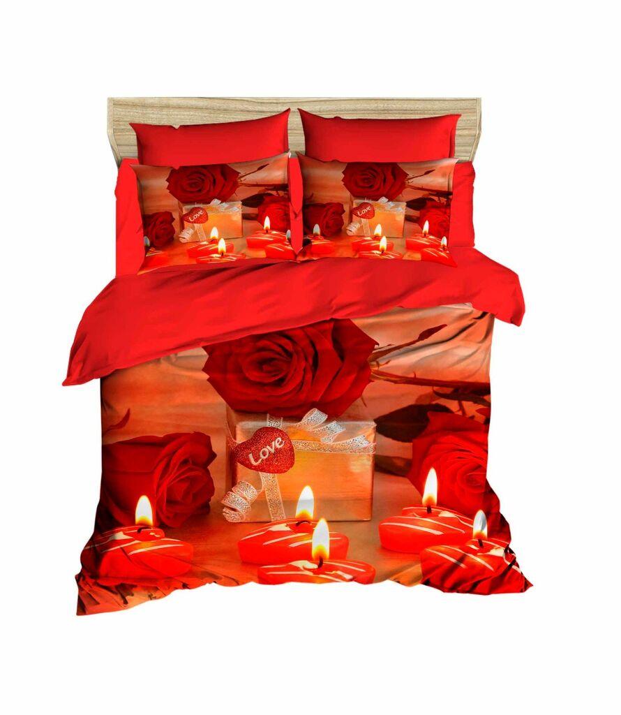 L'essentiel Maison set posteljine 204, 200x220cm, crvena