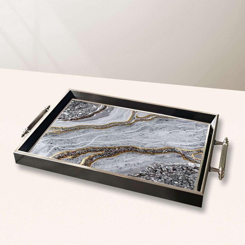 Aberto Design poslužavnik TPG10049 50 x 29 x 3,5 cm, šareni