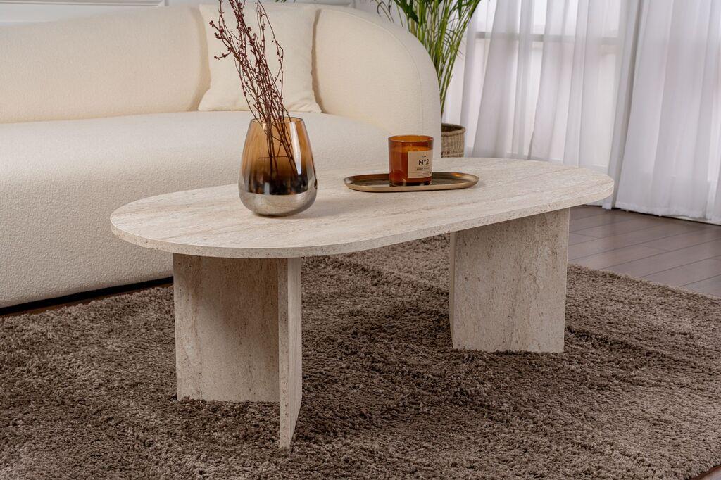 Nordure Klub sto Sable, 119x40x60cm, Bež