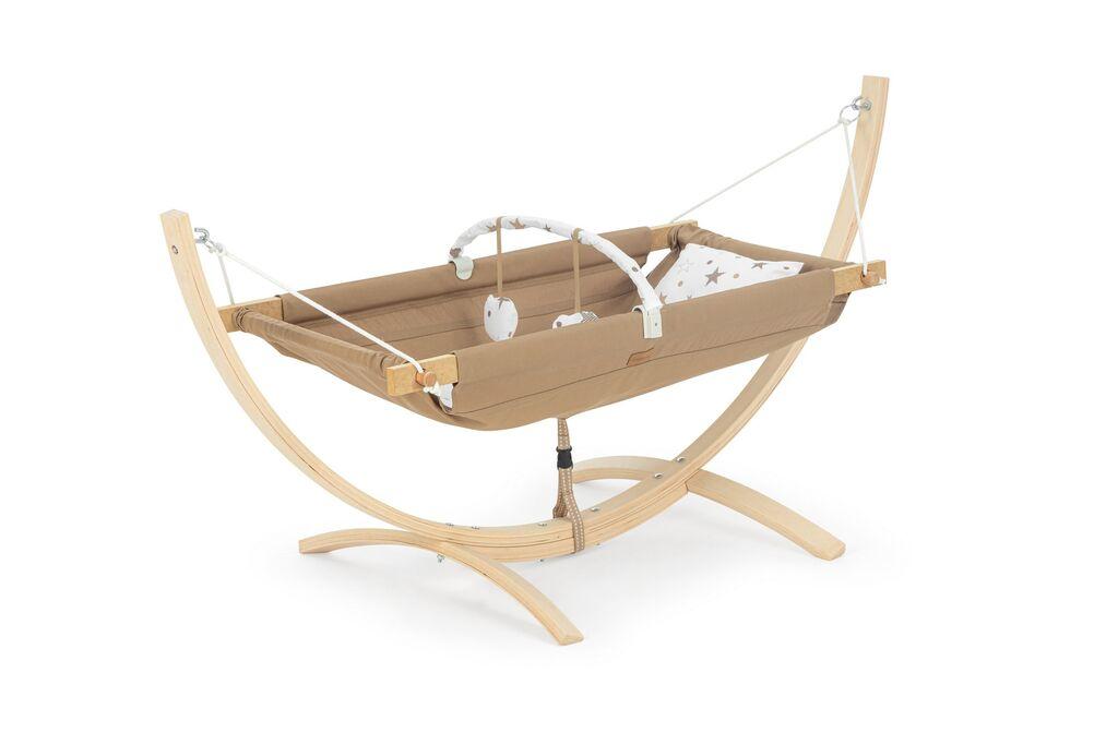 Aberto Design viseća stolica za bebe, ležaljka, smeđa