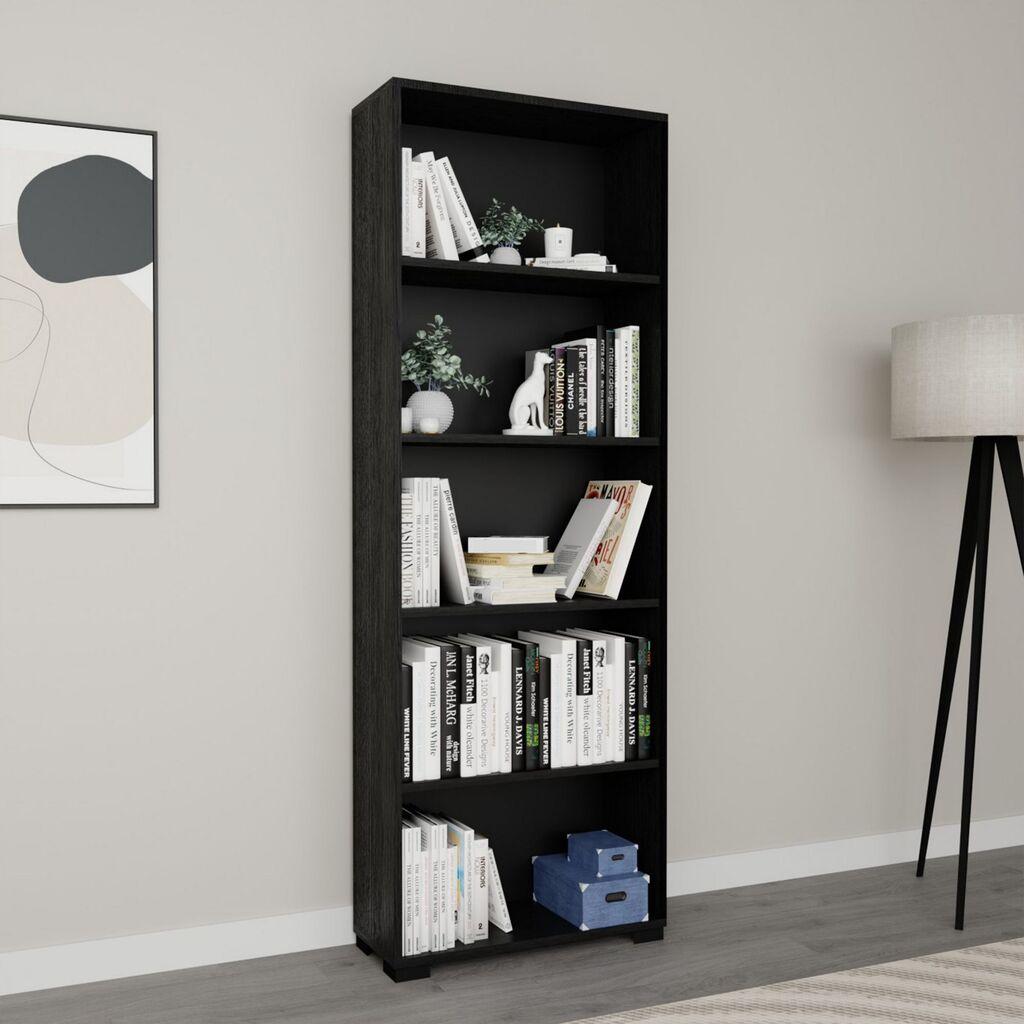 Hanah Home Polica za knjige Lucas 1600-113, 64x182x25 cm, Crna