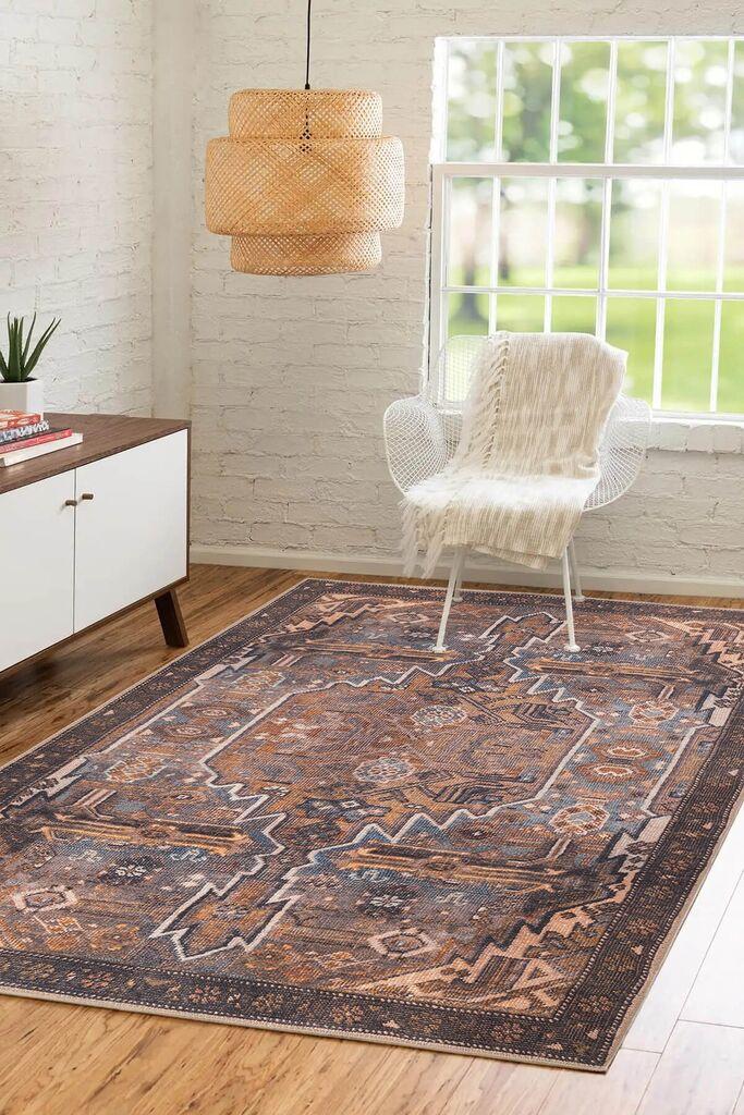 Conceptum Hypnose tepih Folk Chenille 01, 75x150cm, tamno siva