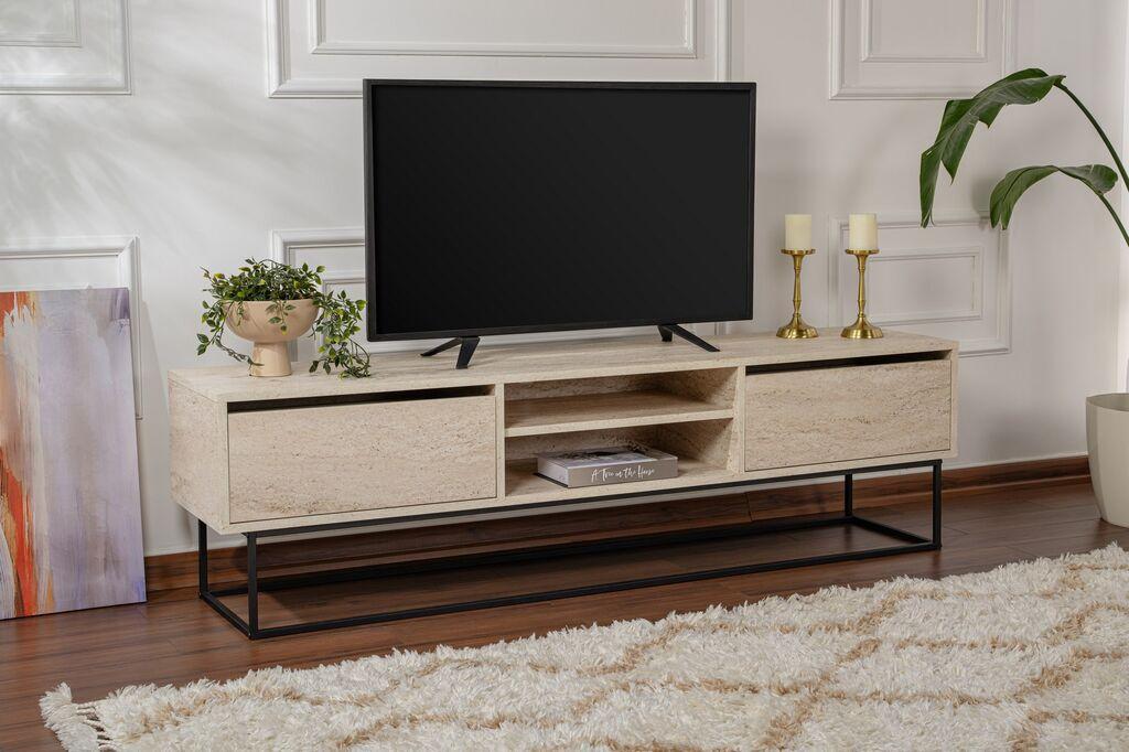 Hanah Home TV ormarić Escape 180, 180x50x40 cm, Krem