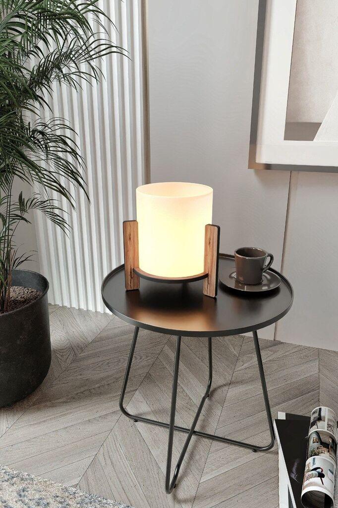 Opviq Stona lampa od borovine, 14x16x20 cm, Krem