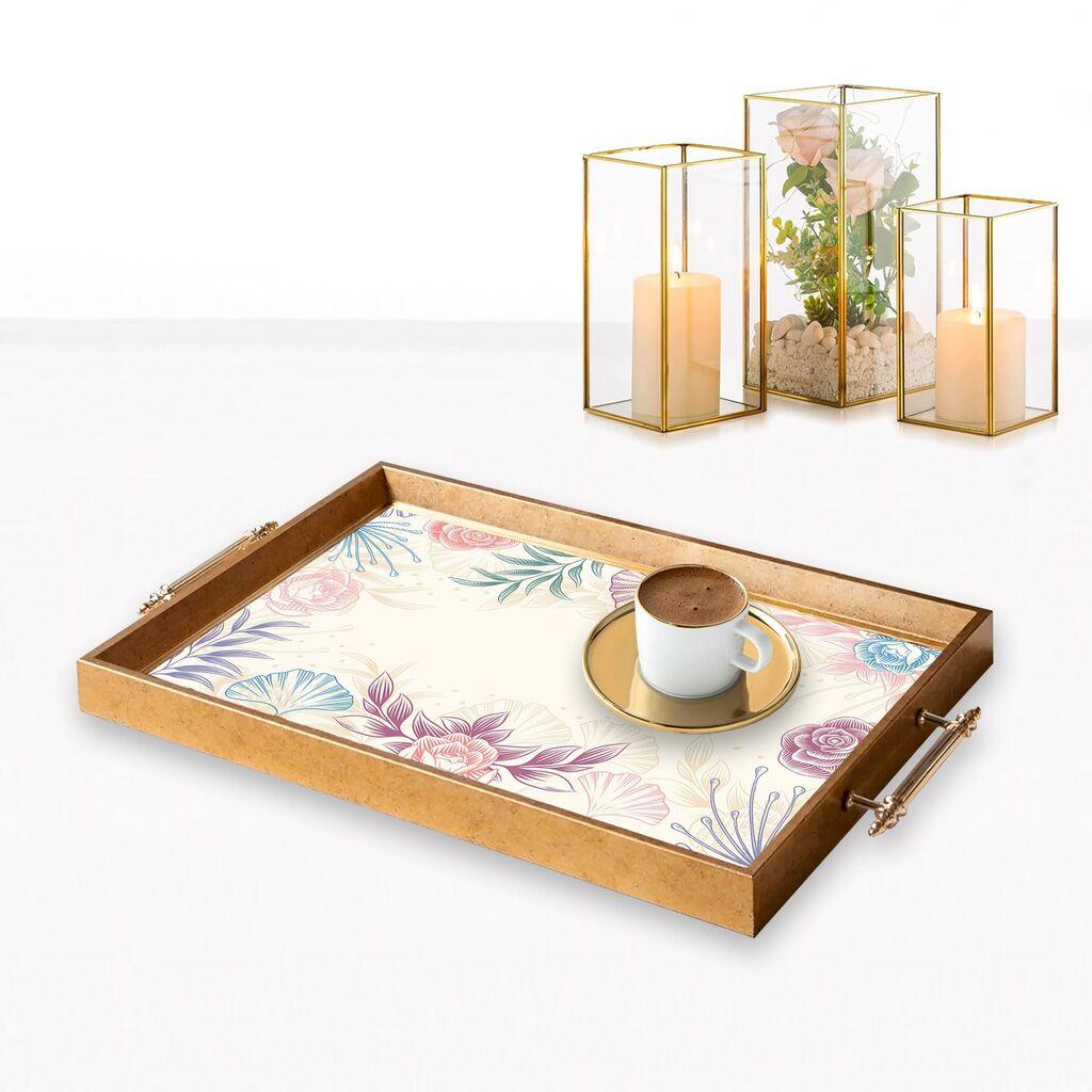 Aberto Design poslužavnik TPEA9793 50 x 29 x 3,5 cm, šareni