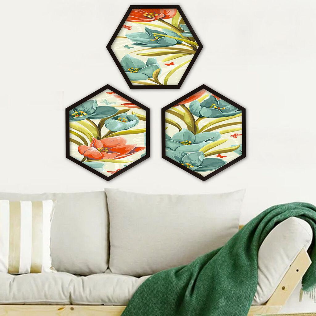 Wallity Uokvirena slika 6GEN591749642, 35x35 cm, 3 dijela
