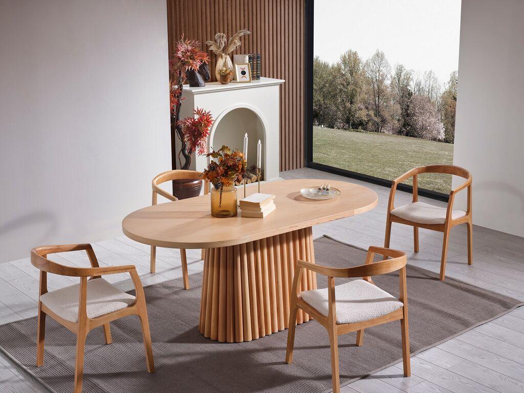 Hanah Home Trpezarijski sto Atlantis, 170x90x75 cm, Smeđa