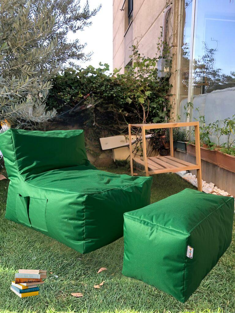 Atelier del Sofa set ležernih vreća Sedir, 75x70x95 cm, zelena