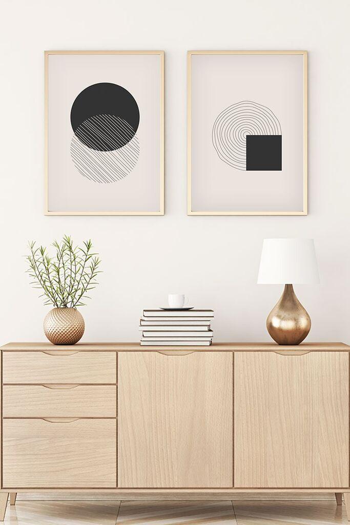 Wallity Uramljena slika Huhu86, 50x70 cm , 2 dijela