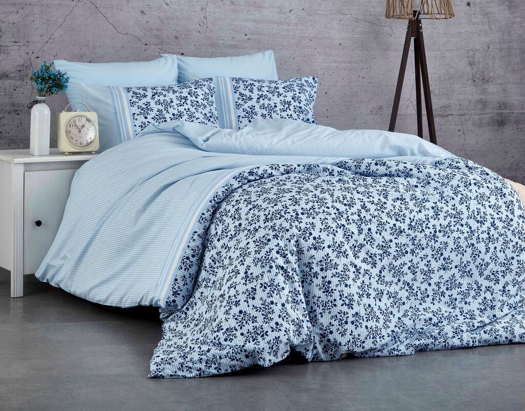 L'essentiel Maison set posteljine Lilyum, 160x240 cm, svijetlo plava