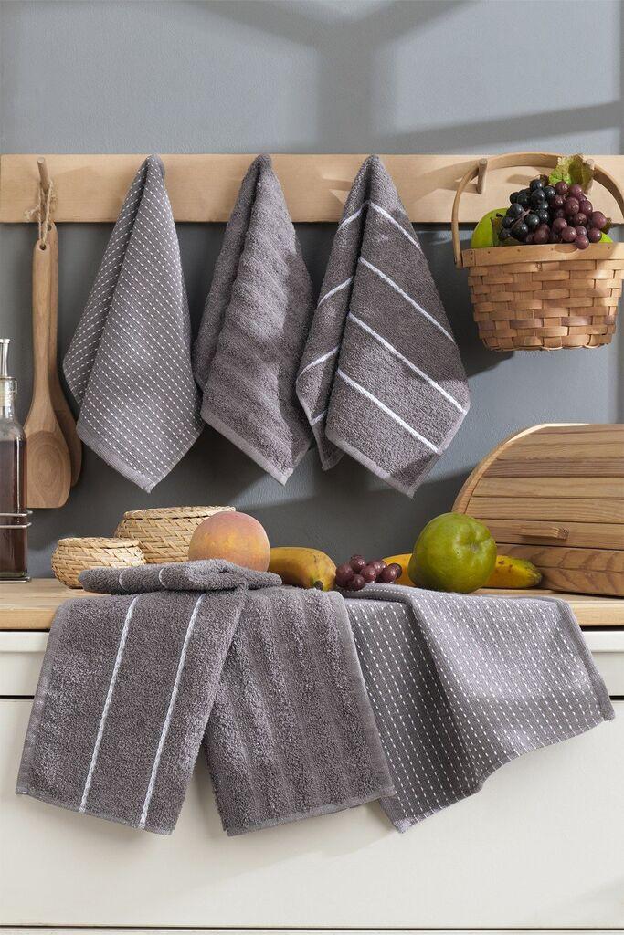 L'essentiel Maison set peškira za ruke Sofija, 30 x 50 cm, antracit