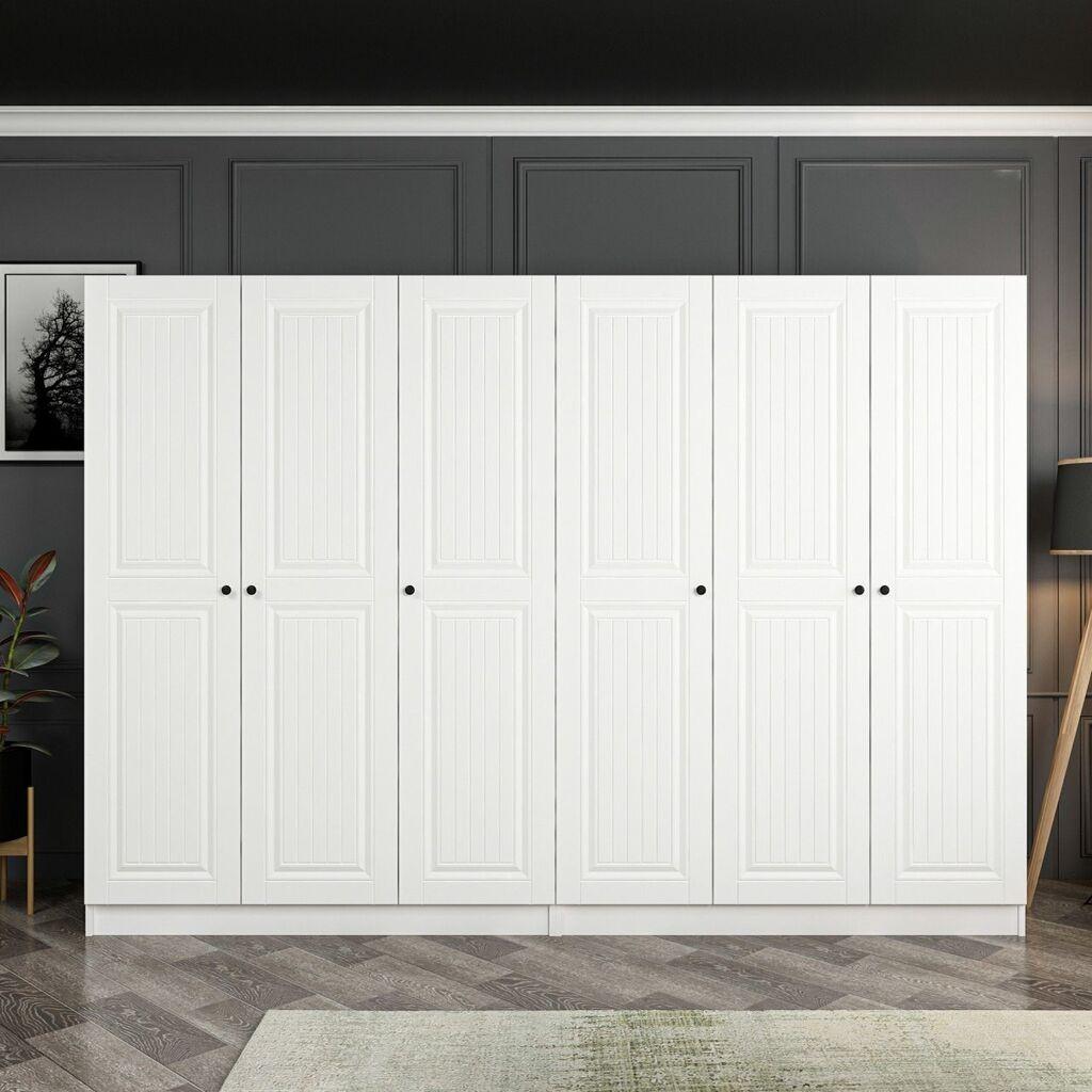 Hanah Home Ormar Kale-4011, 270x190x52 cm, Bijela