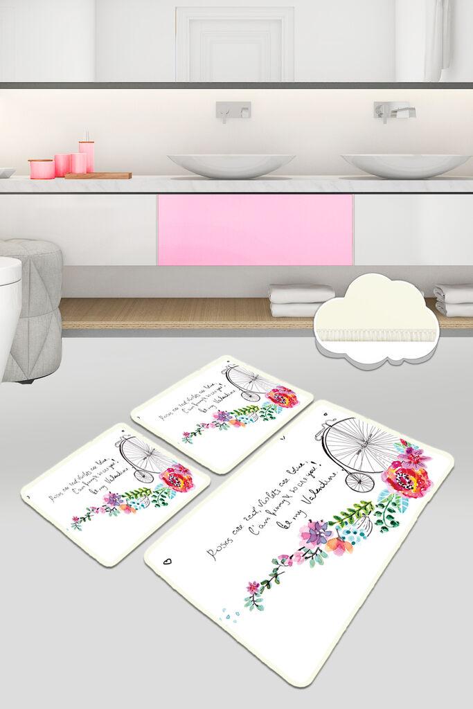 L'essentiel Maison Set od 3 kupaonska tepiha Colorful
