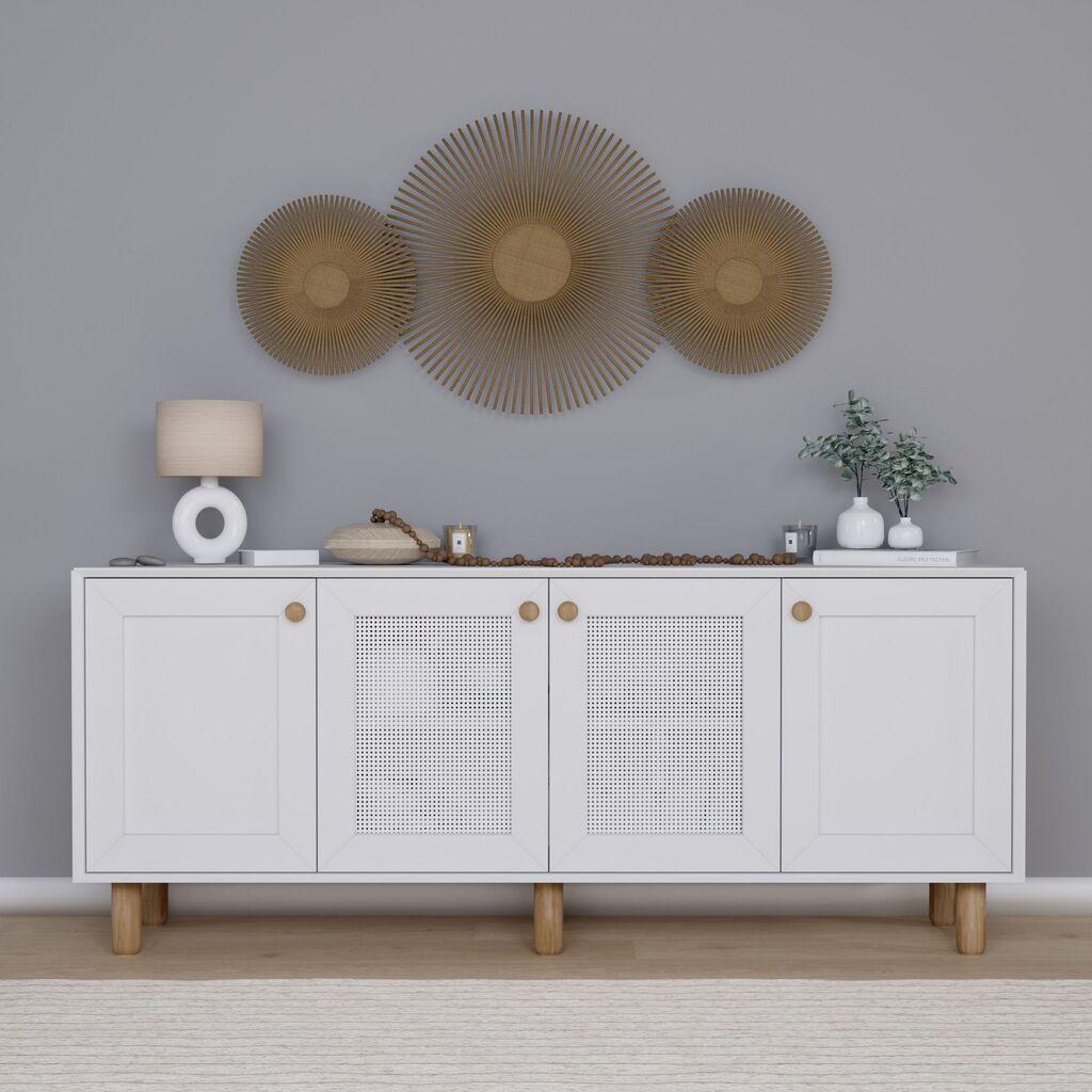Hanah Home Konzolni stočić Bohemian 1600-146, 180x75x40 cm, Bijela